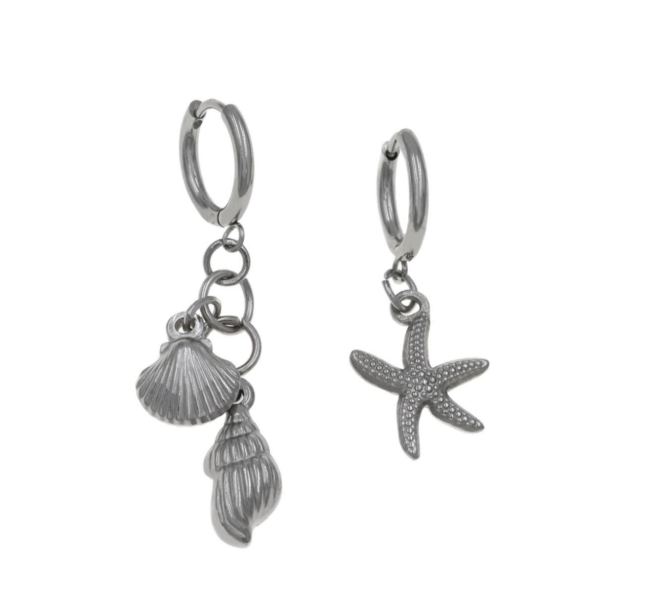 Lemnos Silver Hoops