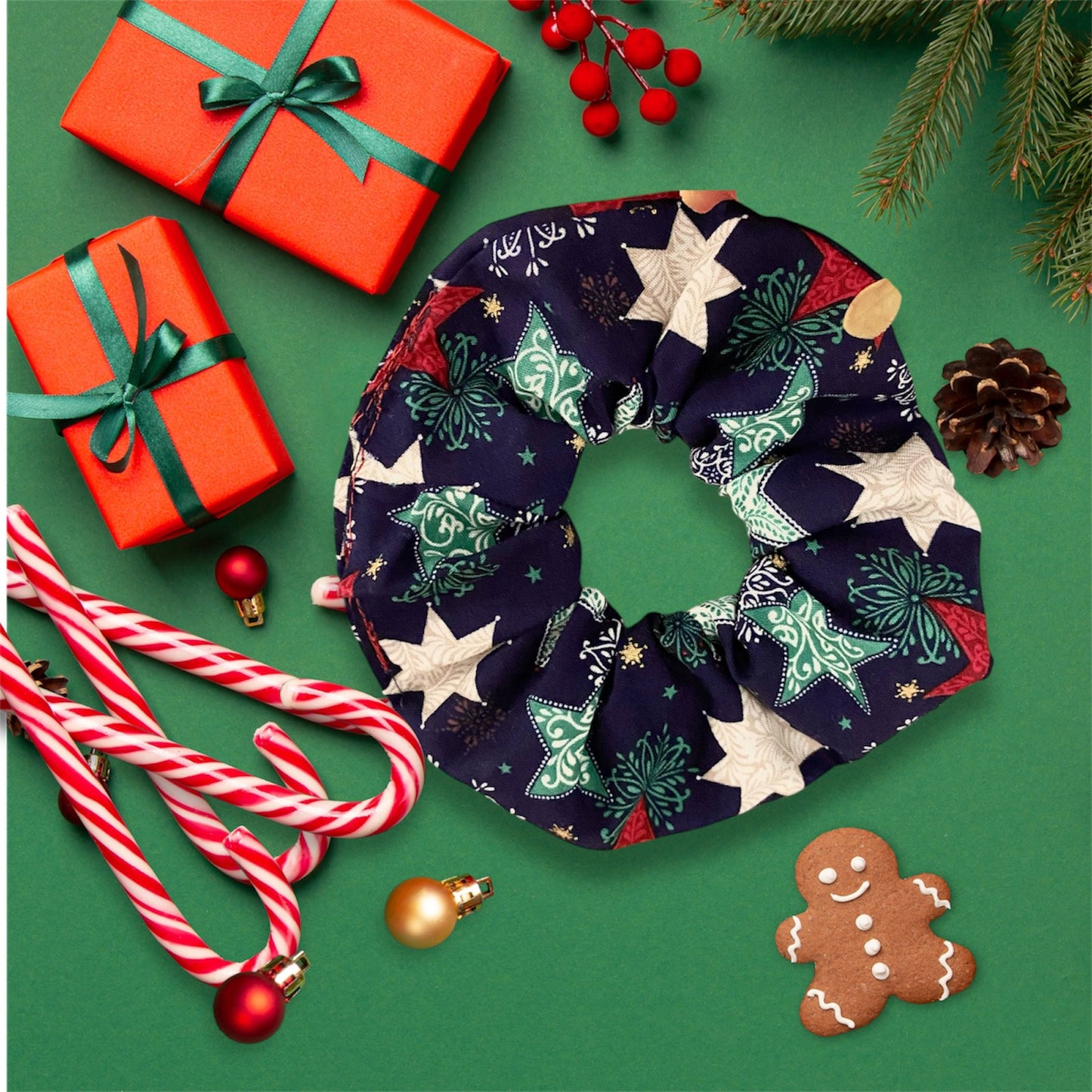 Starry Χριστουγεννιάτικο Scrunchie