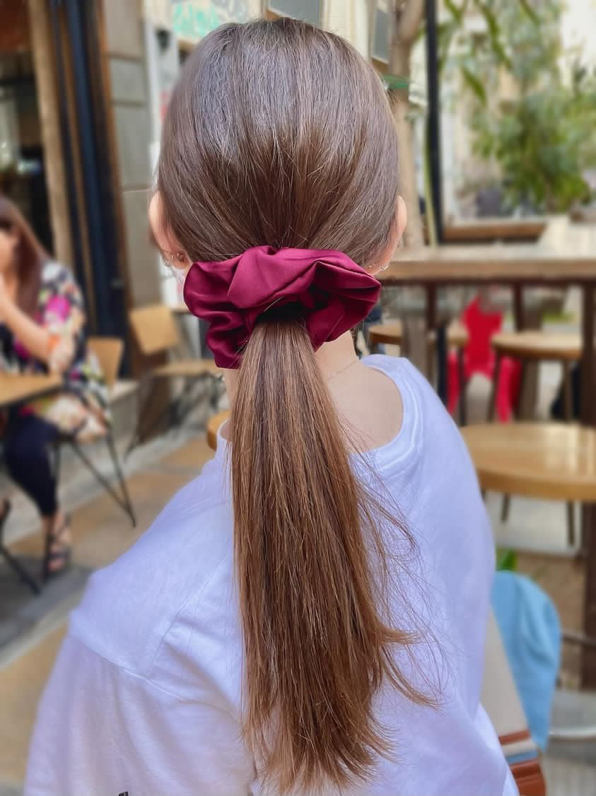 Wine Red (L) Scrunchie