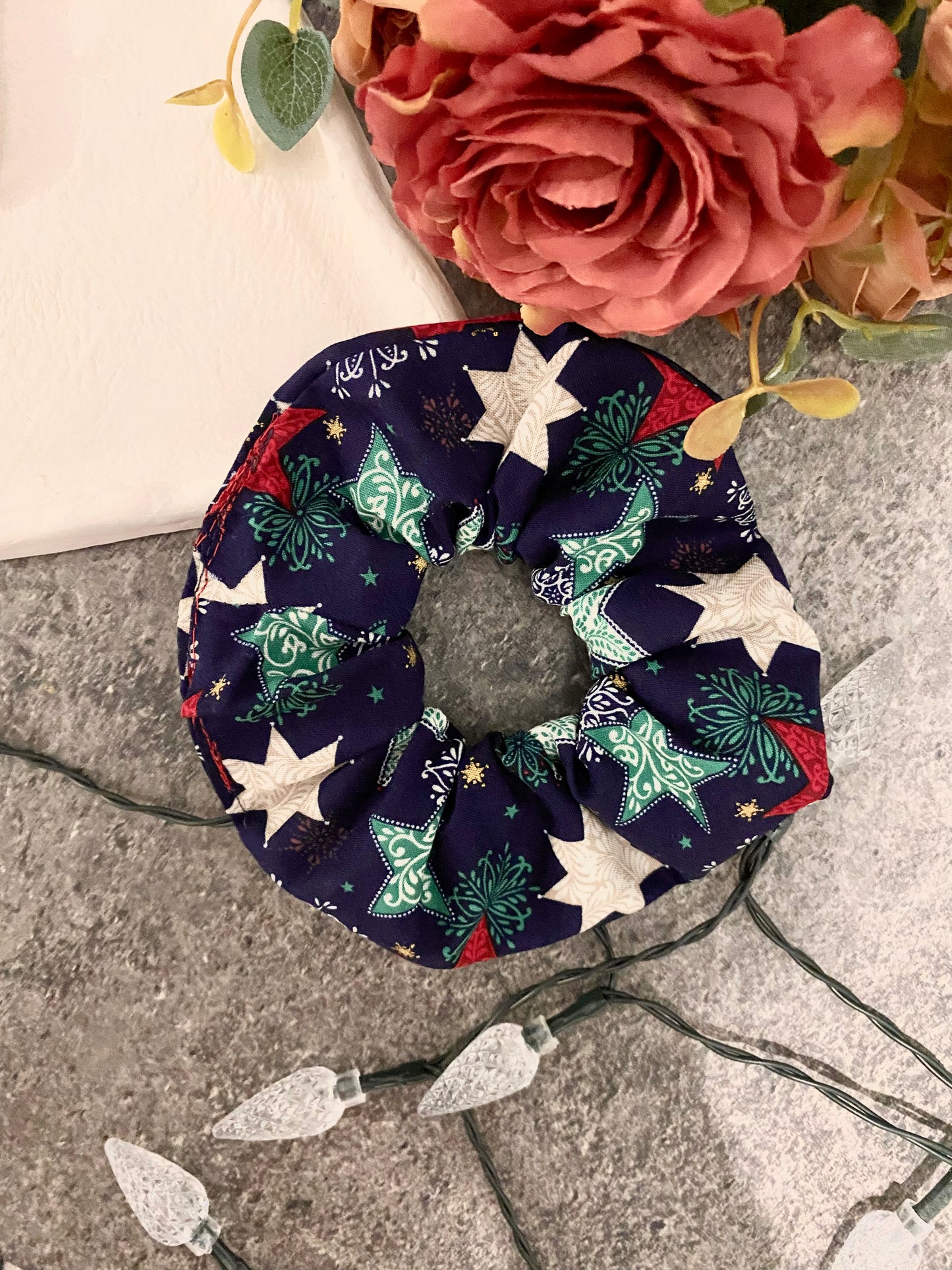 Starry Χριστουγεννιάτικο Scrunchie