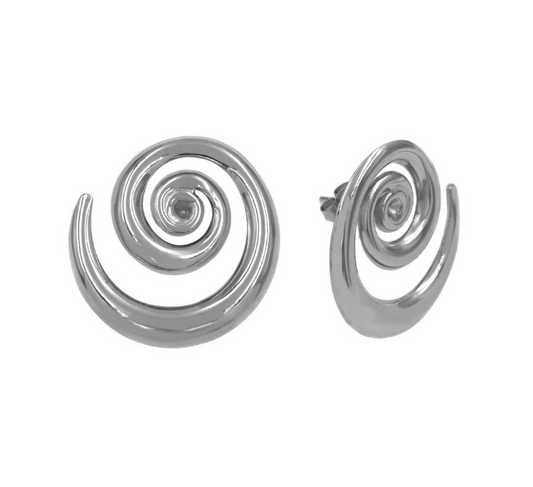Spiral  Silver Earrings
