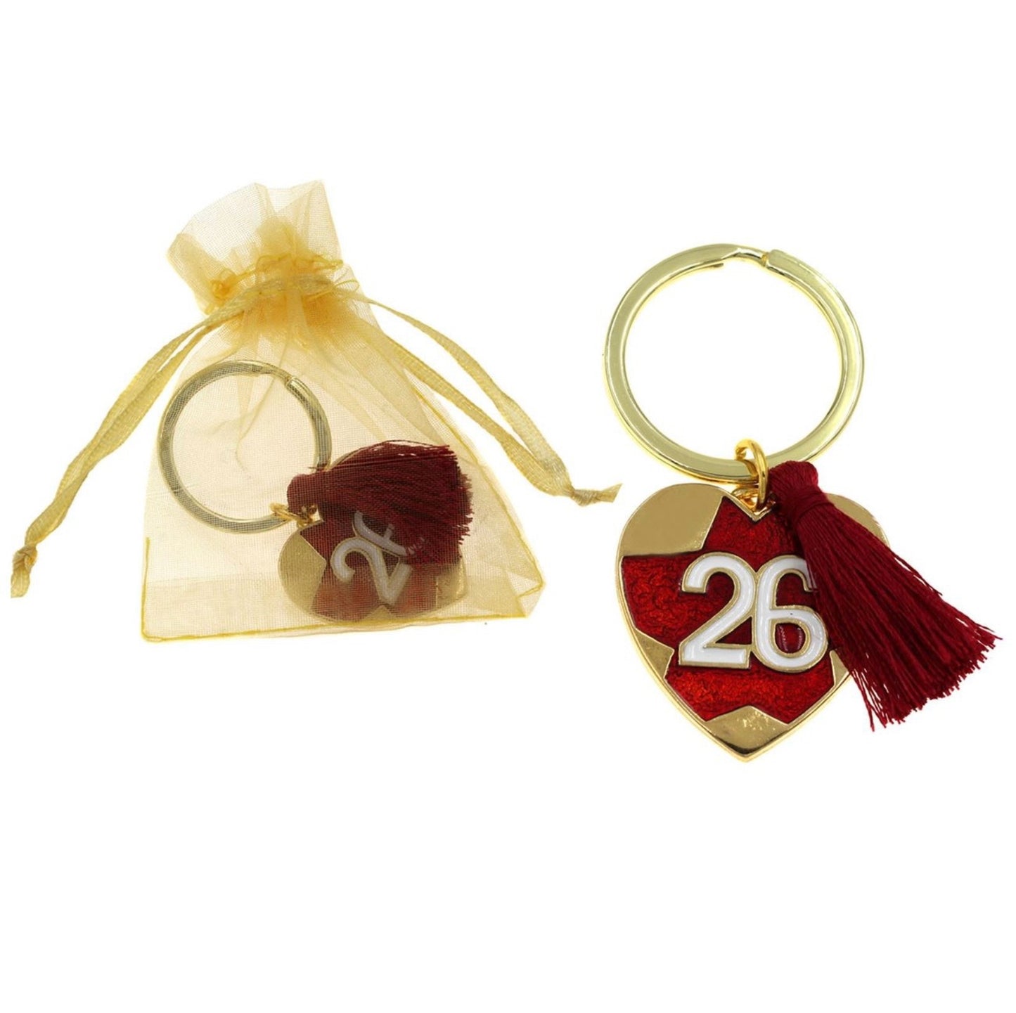 Μπρελόκ 26 χρυσή καρδιά