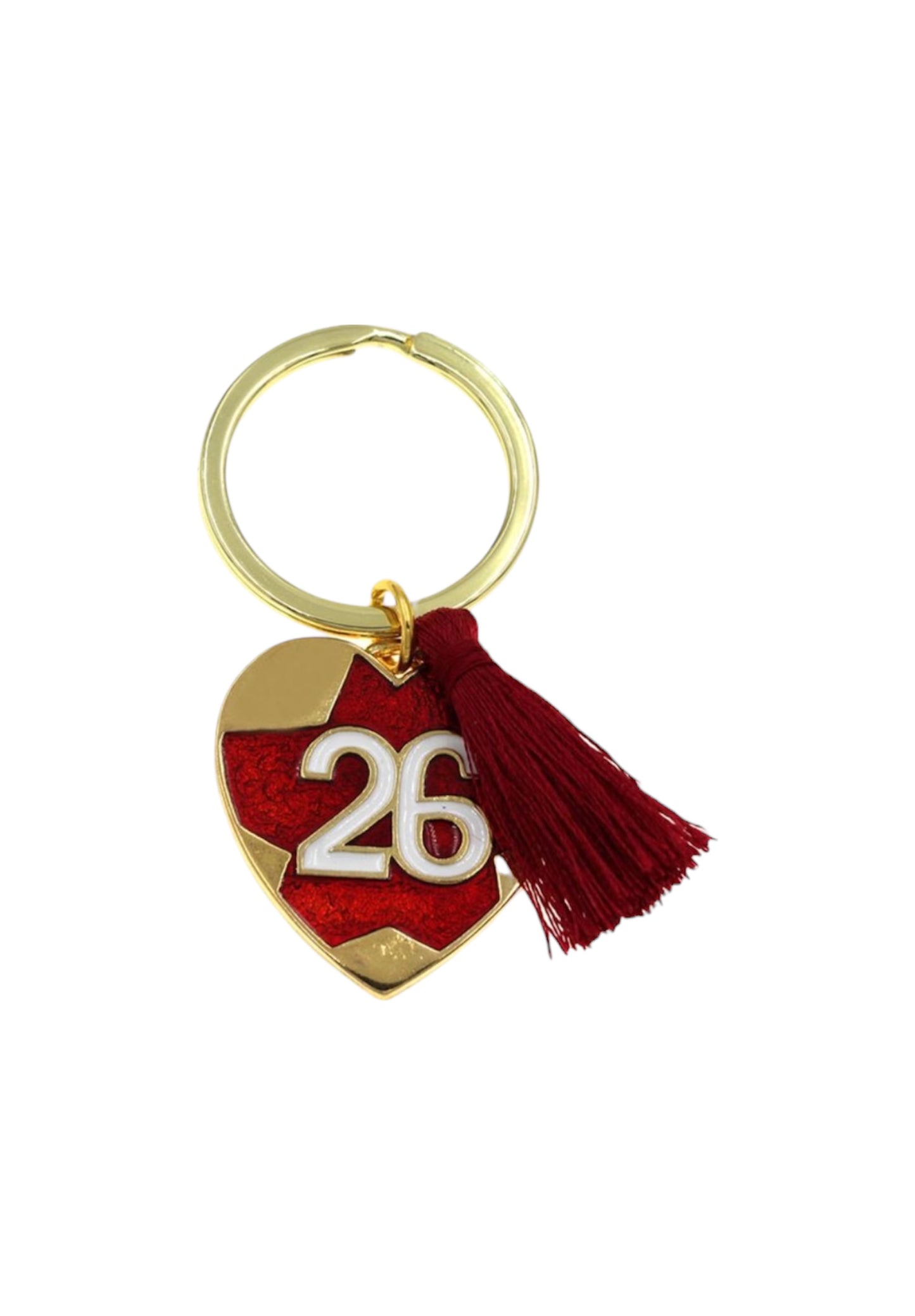 Μπρελόκ 26 χρυσή καρδιά