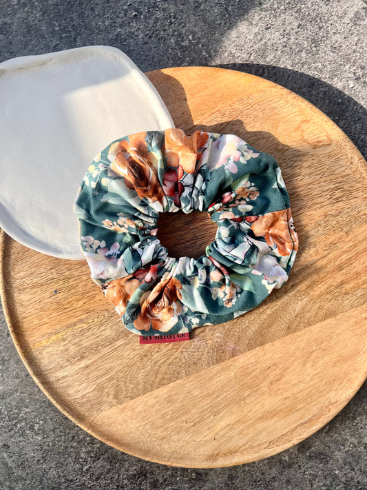 Green Bouquet XL Scrunchie