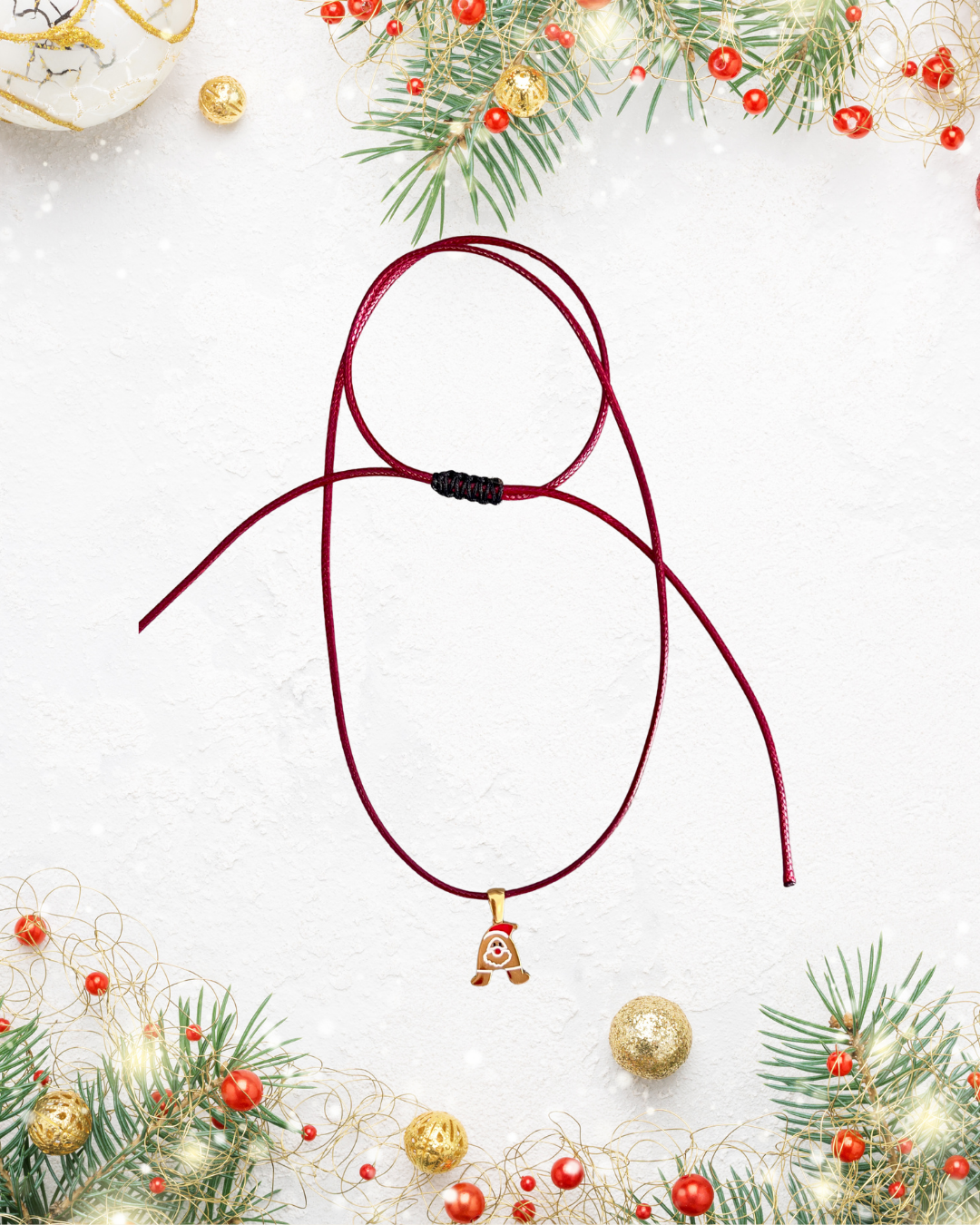 Χριστουγεννιάτικο Κολιέ με Αγιο Βασιλη