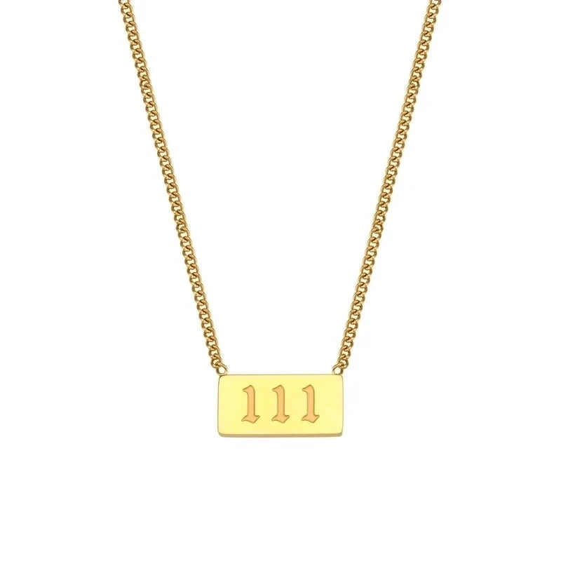 111 Angles Number Necklace